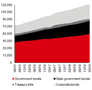 Domestic bonds outstanding