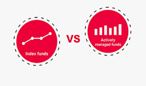 How are index funds different from actively managed funds?