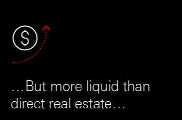 ...But more liquid than direct real estate