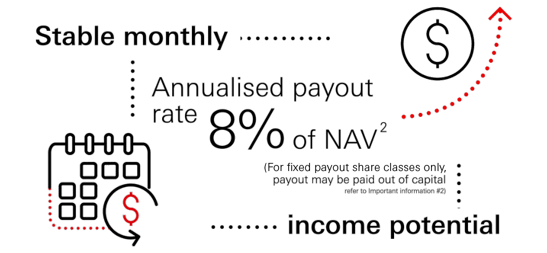 Monthly payout with multiple currency share classes
